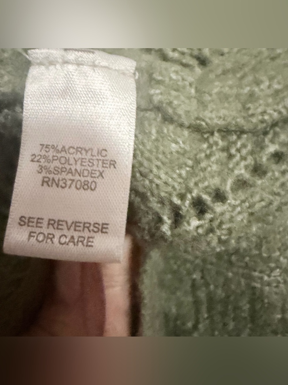 EST 1946 ~ Sage Cardigan Lightweight ~ Open-Front ~ Front Pockets ~ Scallop Knit - Picture 6 of 7